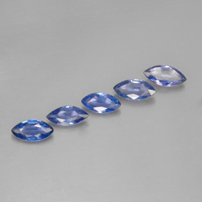 캐럿 천연 바이올렛 블루 사파이어 보석, 마퀴즈, 7×3.3 mm, VVS-VS
