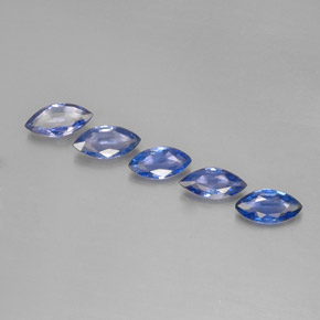 캐럿 천연 바이올렛 블루 사파이어 보석, 마퀴즈, 7×3.3 mm, VVS-VS