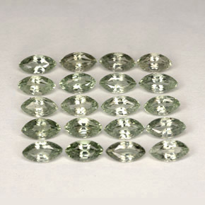 캐럿 천연 그린 사파이어 보석, 마퀴즈, 4.8×2.5 mm, VVS-VS