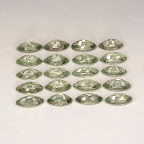 캐럿 천연 그린 사파이어 보석, 마퀴즈, 4.8×2.5 mm, VVS-VS