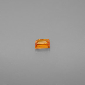 0.25캐럿 천연 옐로우 오렌지 사파이어, 바게트, 3.7×2.7 mm, VS