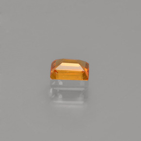 0.24캐럿 천연 옐로우 오렌지 사파이어, 바게트, 4×3 mm, VVS