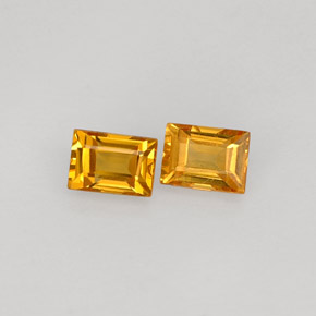 캐럿 천연 골든 옐로우 사파이어 보석, 바게트, 3.7×2.8 mm, VVS-VS