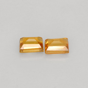 캐럿 천연 골든 옐로우 사파이어 보석, 바게트, 3.7×2.8 mm, VVS-VS