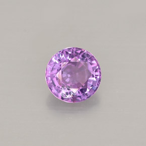 0.52캐럿 천연 바이올렛 사파이어, 라운드 컷, 4.68 mm, VVS-VS