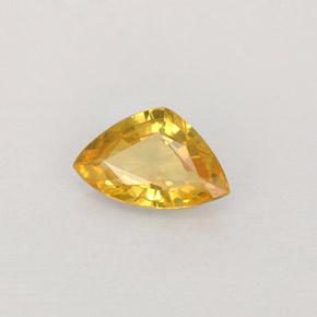 0.40캐럿 천연 골든 옐로우 사파이어, 트릴리언, 6.2×3.9 mm, VVS-VS