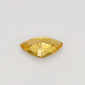 0.40캐럿 천연 골든 옐로우 사파이어, 트릴리언, 6.2×3.9 mm, VVS-VS