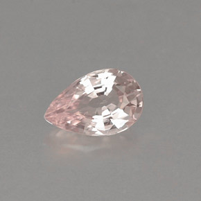 0.48캐럿 천연 라이트 핑크 사파이어, 배 모양, 6.1×4 mm, VVS-VS