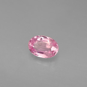 0.58캐럿 천연 핑크 사파이어, 타원형 컷, 5.8×4.1 mm, VVS-VS