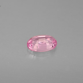 0.58캐럿 천연 핑크 사파이어, 타원형 컷, 5.8×4.1 mm, VVS-VS
