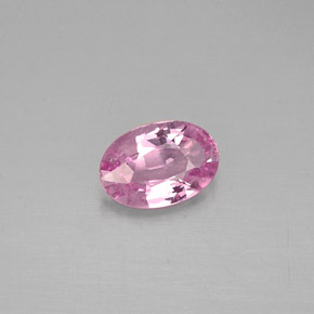 0.47캐럿 천연 퍼플 핑크 사파이어, 타원형 컷, 5.9×4 mm, VVS-VS