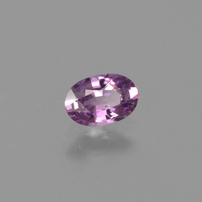 0.57캐럿 천연 바이올렛 사파이어, 타원형 컷, 6.1×4 mm, VVS-VS