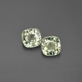 캐럿 천연 그린 사파이어 보석, 쿠션 컷, 4.3×4.2 mm, VS