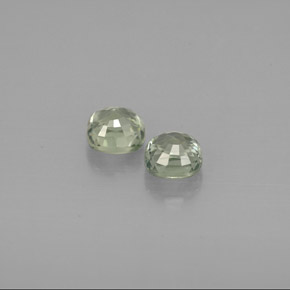 캐럿 천연 그린 사파이어 보석, 쿠션 컷, 4.3×4.2 mm, VS