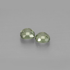 캐럿 천연 그린 사파이어 보석, 쿠션 컷, 4.3×4.3 mm, VVS-VS
