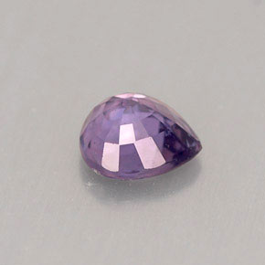 0.53캐럿 천연 블루 바이올렛 사파이어, 배 모양, 5×4.9 mm, VS