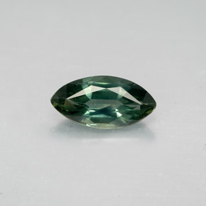1.40캐럿 천연 블루 그린 사파이어, 마퀴즈, 9.9×5 mm, VS