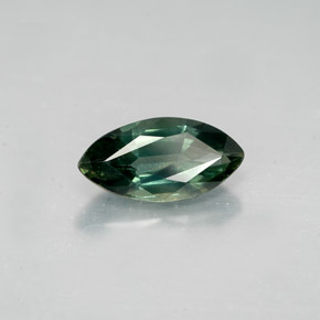 1.40캐럿 천연 블루 그린 사파이어, 마퀴즈, 9.9×5 mm, VS