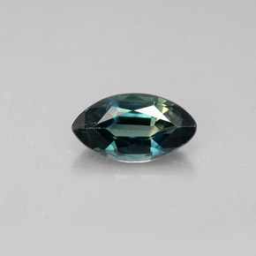 1.47캐럿 천연 블루 그린 사파이어, 마퀴즈, 9.4×5.2 mm, VVS