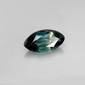 1.47캐럿 천연 블루 그린 사파이어, 마퀴즈, 9.4×5.2 mm, VVS
