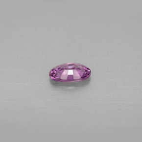 0.46캐럿 천연 핑크빛 바이올렛 사파이어, 타원형 컷, 5.9×4.1 mm, VVS