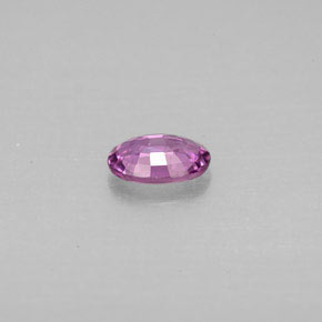 0.50캐럿 천연 핑크빛 바이올렛 사파이어, 타원형 컷, 5.9×4.2 mm, VVS-VS