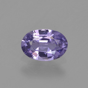 0.51캐럿 천연 바이올렛 사파이어, 타원형 컷, 6×4 mm, VVS-VS