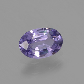 0.51캐럿 천연 바이올렛 사파이어, 타원형 컷, 6×4 mm, VVS-VS