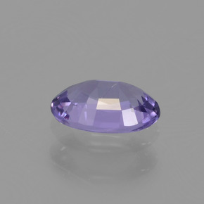 0.51캐럿 천연 바이올렛 사파이어, 타원형 컷, 6×4 mm, VVS-VS