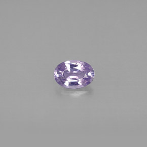 0.52캐럿 천연 바이올렛 사파이어, 타원형 컷, 5.8×4.1 mm, IF