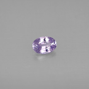 0.52캐럿 천연 바이올렛 사파이어, 타원형 컷, 5.8×4.1 mm, IF