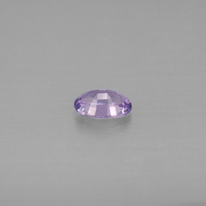 0.52캐럿 천연 바이올렛 사파이어, 타원형 컷, 5.8×4.1 mm, IF
