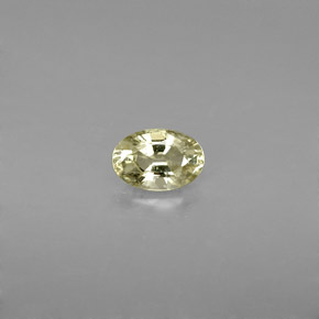 0.61캐럿 천연 골든 사파이어, 타원형 컷, 6×4.1 mm, VS