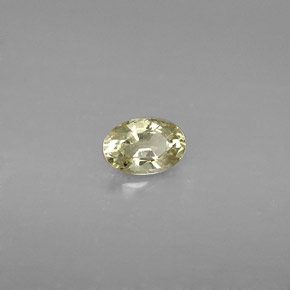 0.61캐럿 천연 골든 사파이어, 타원형 컷, 6×4.1 mm, VS