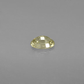 0.61캐럿 천연 골든 사파이어, 타원형 컷, 6×4.1 mm, VS
