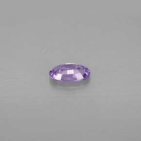 0.47캐럿 천연 바이올렛 사파이어, 타원형 컷, 6×4 mm, VVS-VS