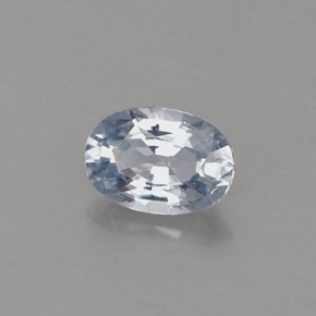 0.60캐럿 천연 라이트 블루 사파이어, 타원형 컷, 6.1×4.2 mm, VVS-VS