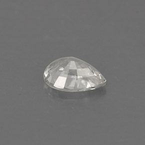 0.39캐럿 천연 화이트 사파이어, 배 모양, 5.4×3.8 mm, VS