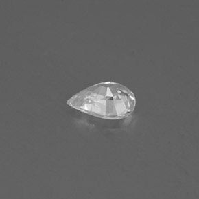 0.40캐럿 천연 화이트 사파이어, 배 모양, 5.4×4 mm, VS
