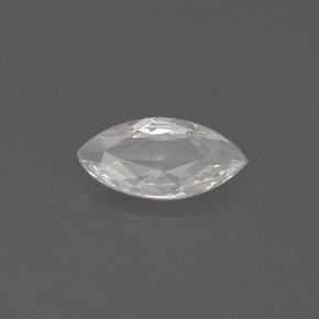 0.54캐럿 천연 화이트 사파이어, 마퀴즈, 7.9×4 mm, VVS