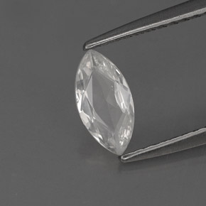 0.54캐럿 천연 화이트 사파이어, 마퀴즈, 7.9×4 mm, VVS