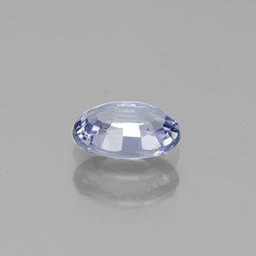 0.60캐럿 천연 라이트 바이올렛 사파이어, 타원형 컷, 6×4.2 mm, VVS-VS