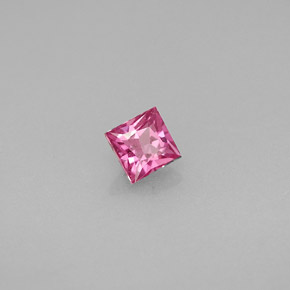 0.46캐럿 천연 핑크 사파이어, 스퀘어, 3.9×3.9 mm, VS