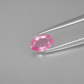 0.44캐럿 천연 퍼플 핑크 사파이어, 타원형 컷, 5.8×4 mm, VS