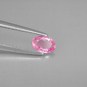 0.44캐럿 천연 퍼플 핑크 사파이어, 타원형 컷, 5.8×4 mm, VS