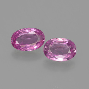 캐럿 천연 핑크 사파이어 보석, 타원형 컷, 6×4.1 mm, VVS-VS