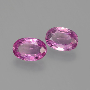 캐럿 천연 핑크 사파이어 보석, 타원형 컷, 6×4.1 mm, VVS-VS