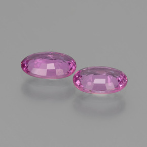 캐럿 천연 핑크 사파이어 보석, 타원형 컷, 6×4.1 mm, VVS-VS