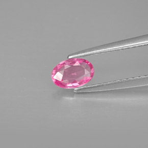 0.49캐럿 천연 핑크 사파이어, 타원형 컷, 6×4.1 mm, VVS