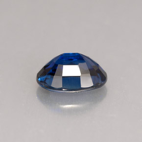 1.14캐럿 천연 딥 블루 사파이어, 타원형 컷, 7.1×5.1 mm, VVS-VS